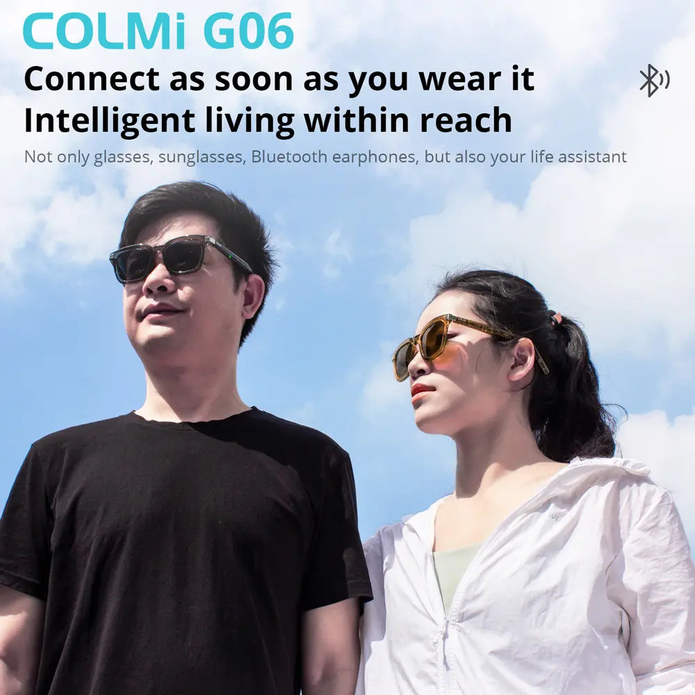 Colmi 2-1 Bluetooth Sunglasses - Black