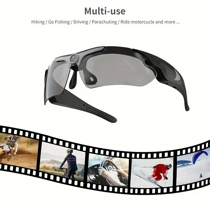 1080P HD Sports Action Camera Glasses With 32mb Card