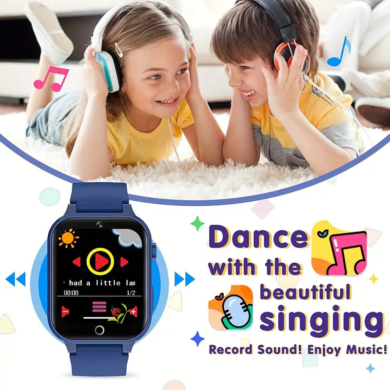 HD Touch Screen Smart Watch For Boys And Girls - Blue