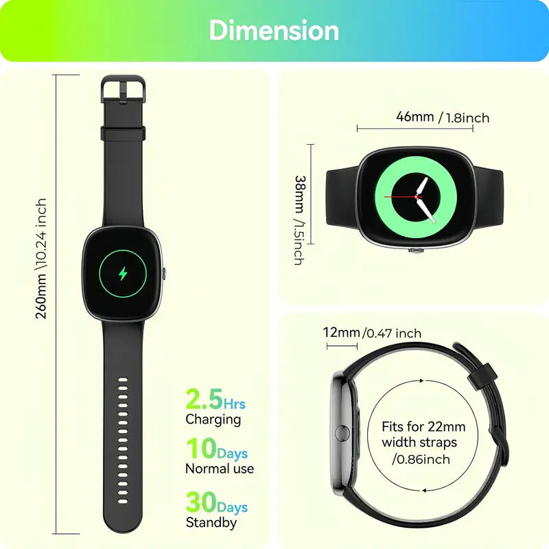 Little Meatball - 46mm Smart Watch For IPhone And Android - Cream