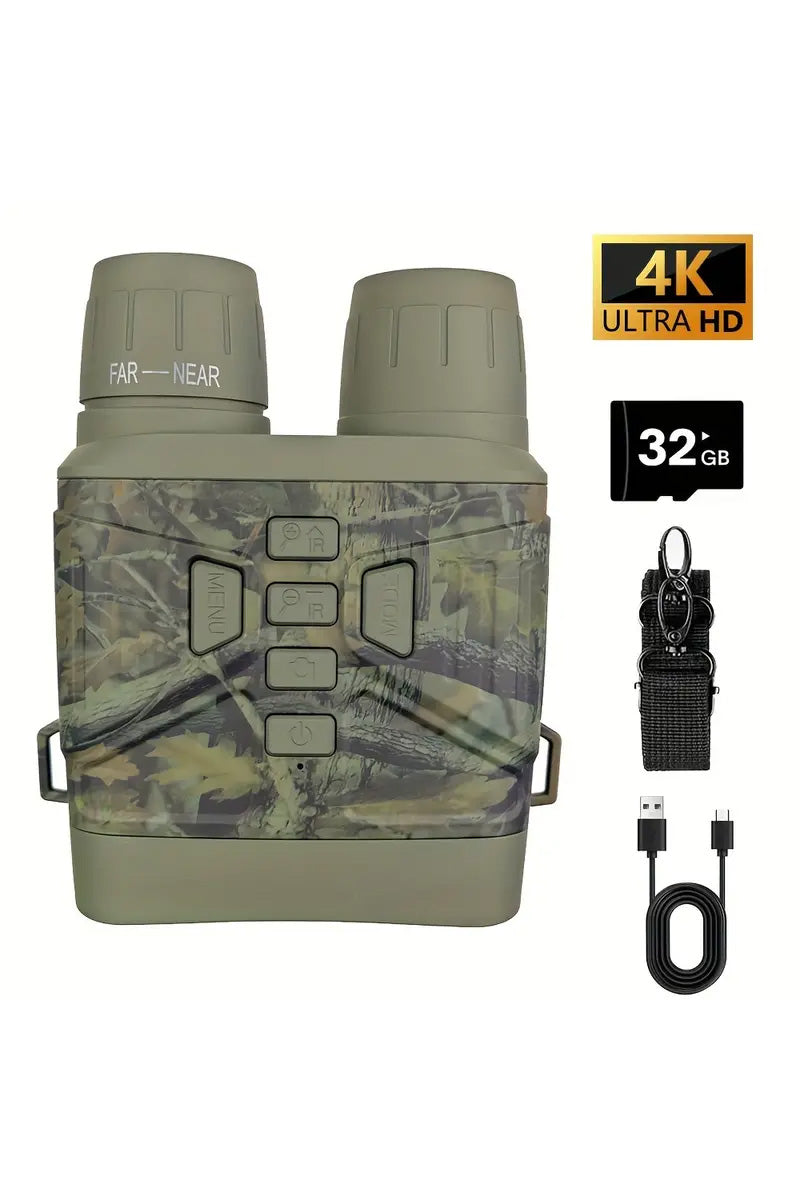 4K Ultra HD Night Vision Binoculars with 32GB SD Card