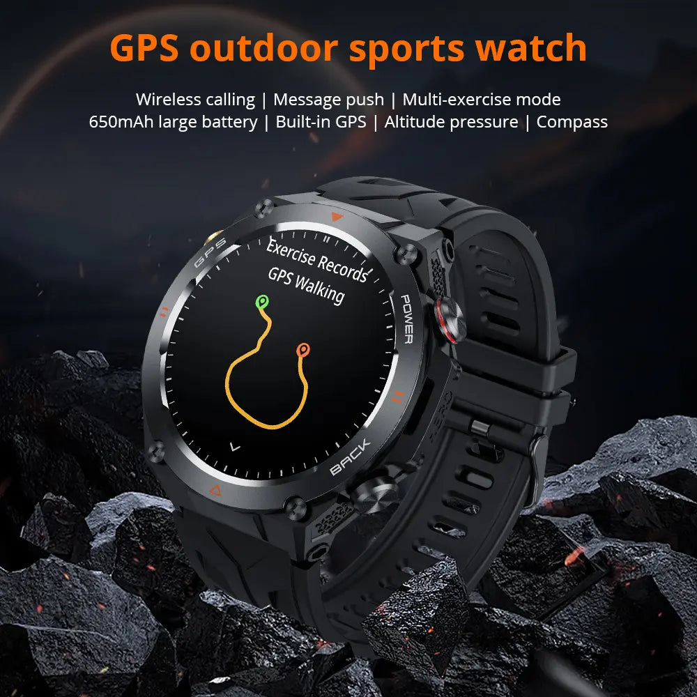 Colmi - V75 GPS Smart Watch With 1.45″ Display & Compass - Camo