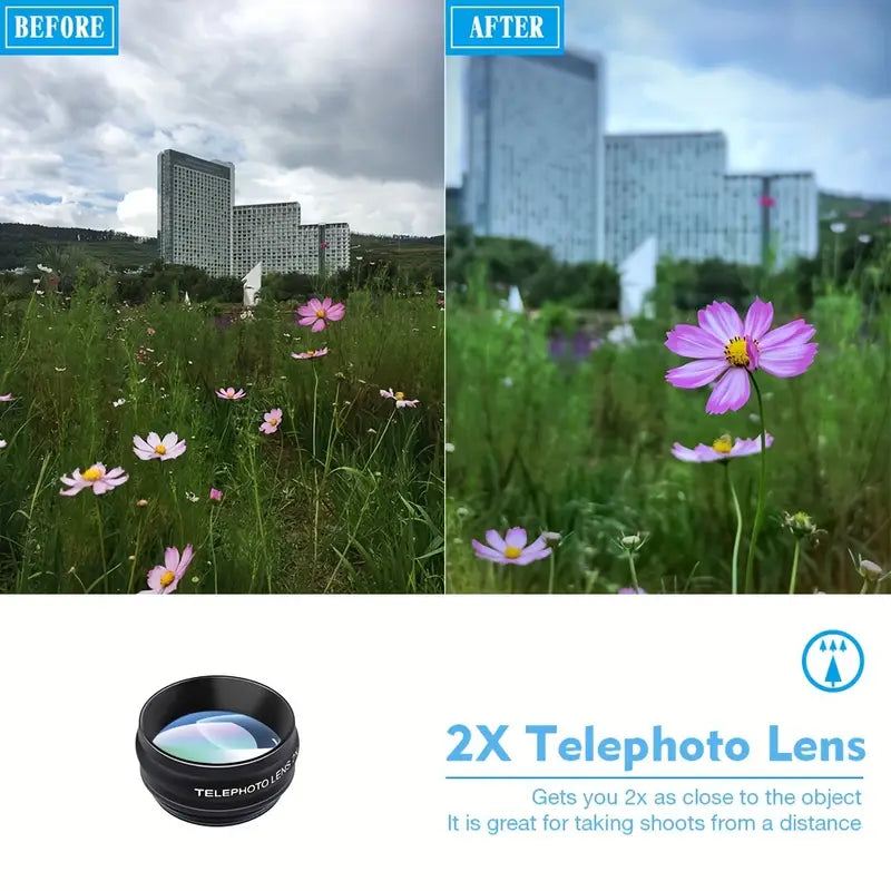 Apexel 10-in-1 Mobile Phone Camera Lens Kit