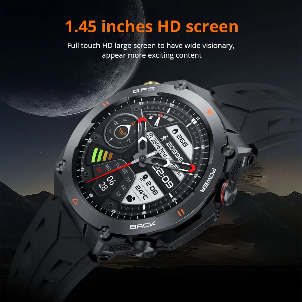 Colmi - V75 GPS Smart Watch With 1.45″ Display & Compass - Camo