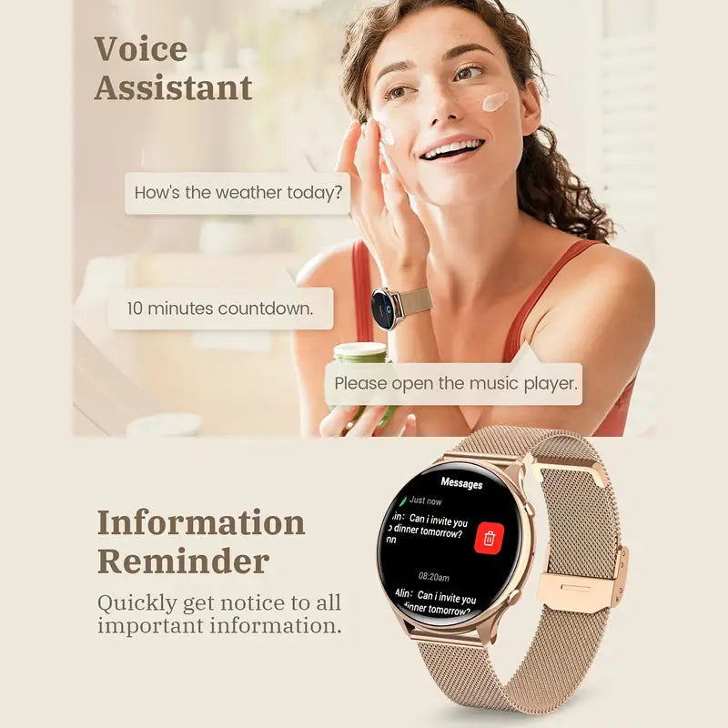 Little Meatball - Womens Smart Watch For IPhone And Android - Silver