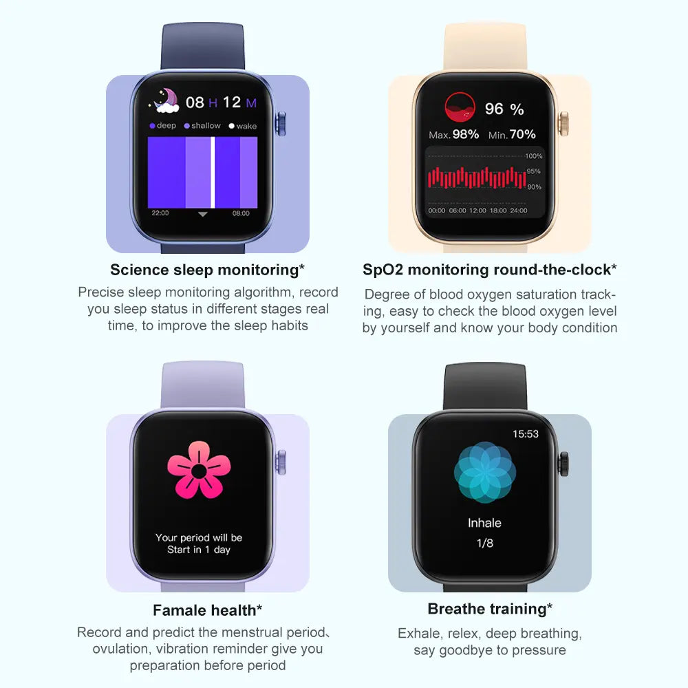 Colmi - P71 Smartwatch 1.9″ Display With Voice Calling & Voice Assistant - Blue