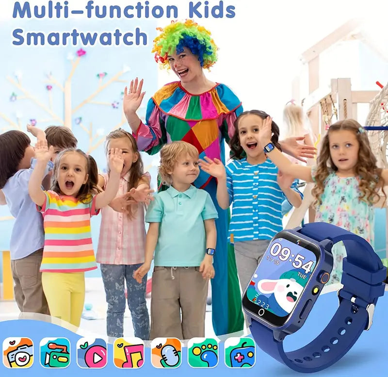 HD Touch Screen Smart Watch For Boys And Girls - Blue