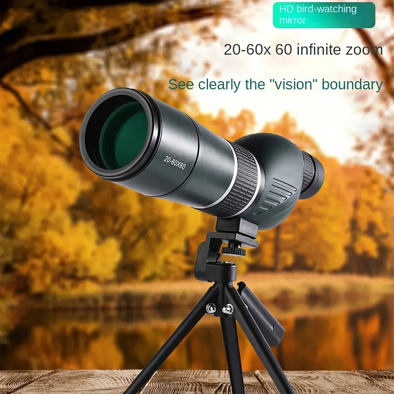 20-60x60 High Definition Monocular Telescope - Black