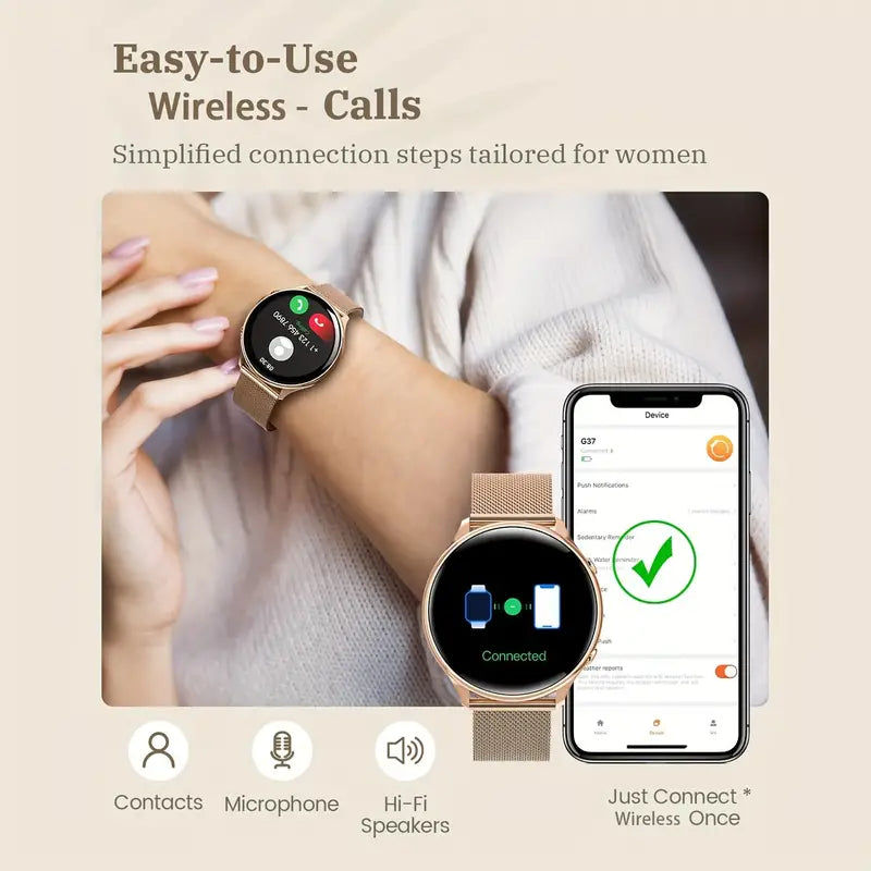 Little Meatball - Womens Smart Watch For IPhone And Android - Silver