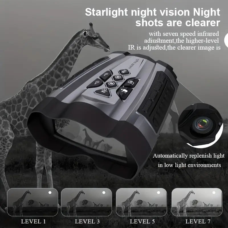 HD Infrared Night Vision Binoculars - Black