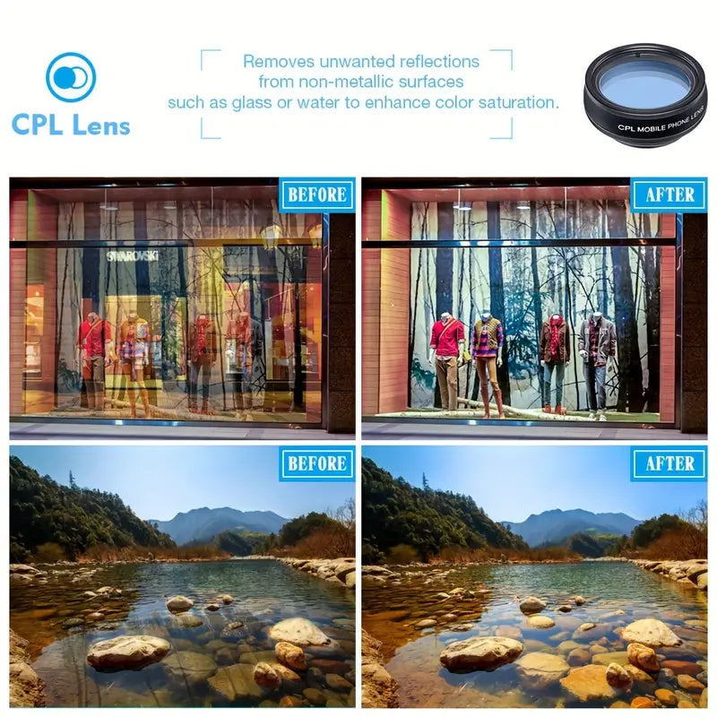 Apexel 10-in-1 Mobile Phone Camera Lens Kit