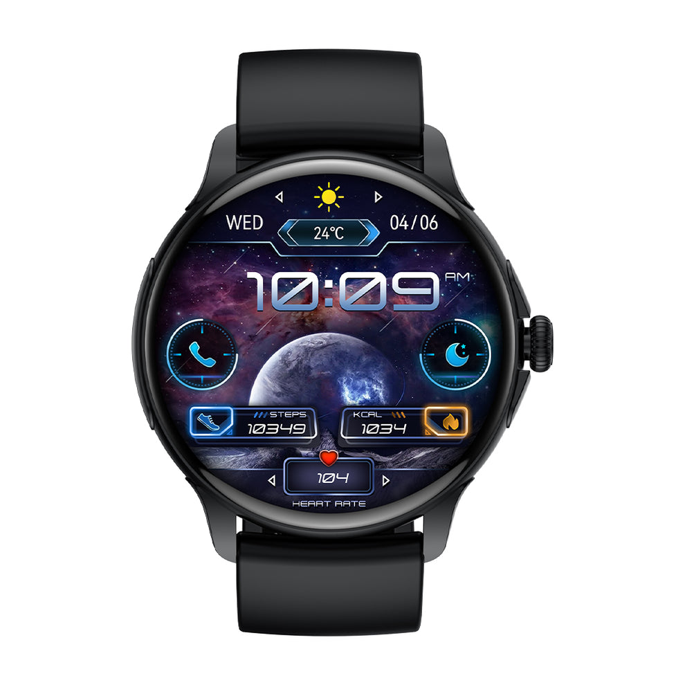 Colmi - V72 Smartwatch 1.38-inch AMOLED Color Display - Black