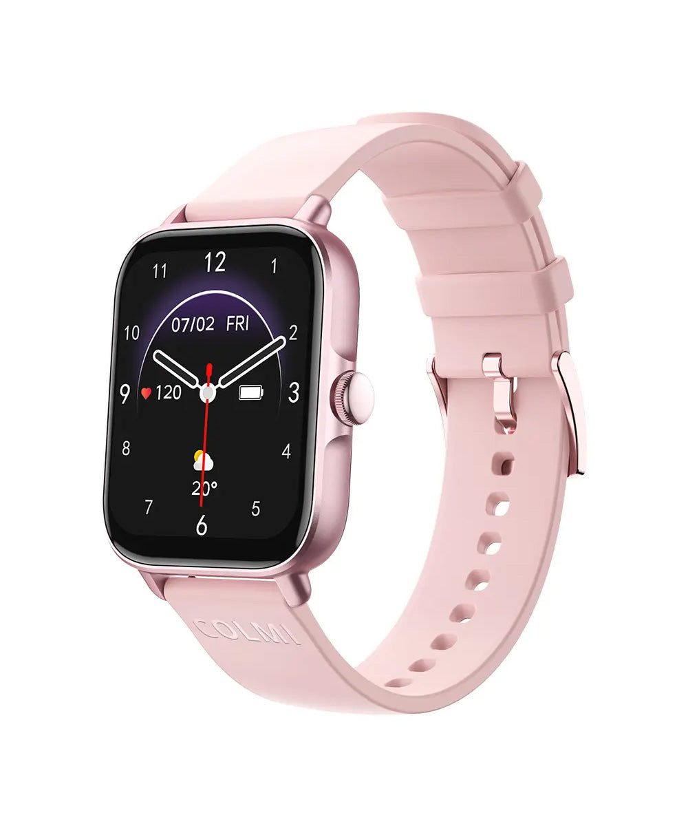 Colmi - P28 Plus Smartwatch With A 1.9″ HD Screen, Bluetooth Calling & IP68 Waterproof - Pink