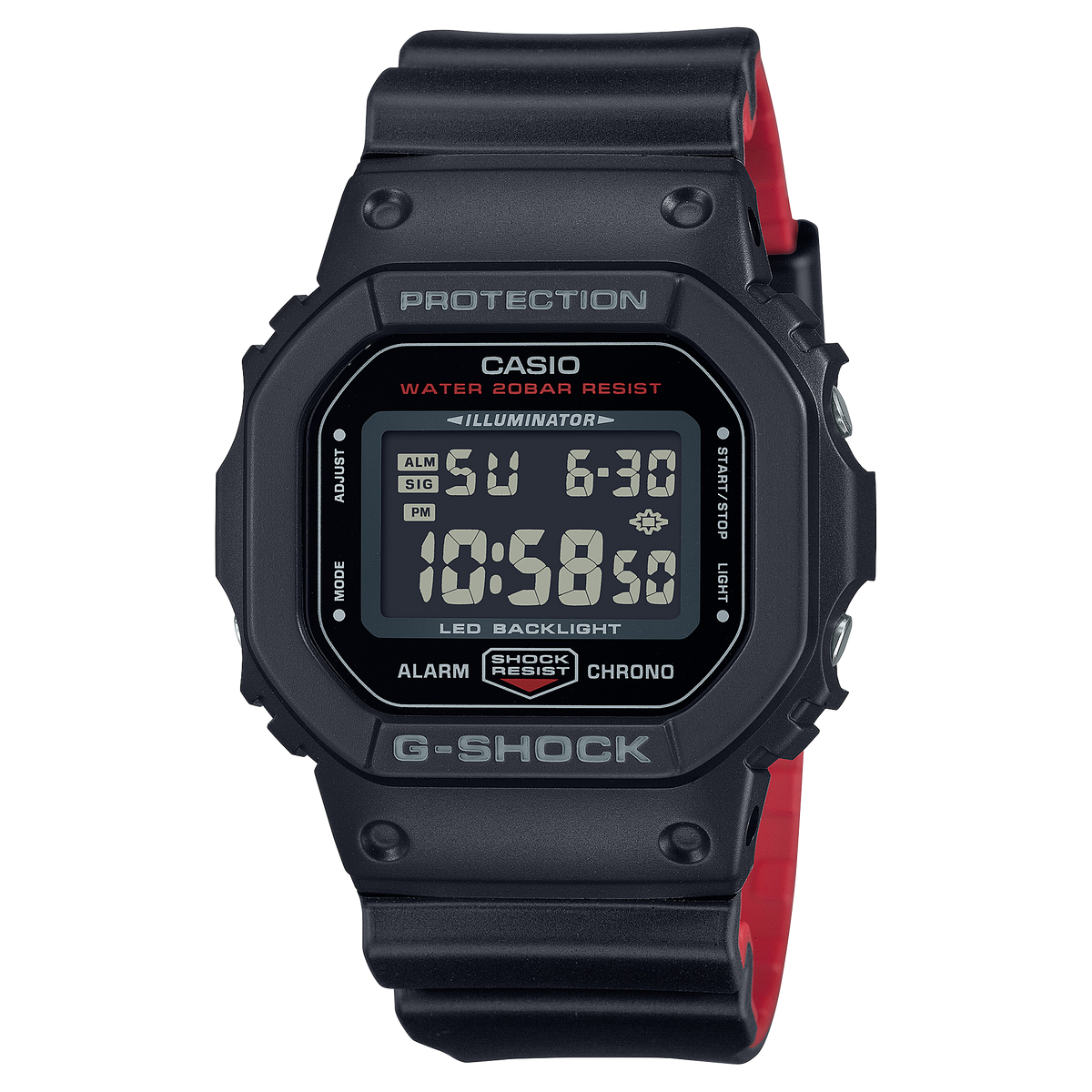 G-Shock Mens 200m Standard - DW-5600UHR-1FC