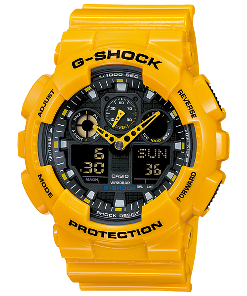 G-Shock Mens 200m Standard - GA-100A-9ADR