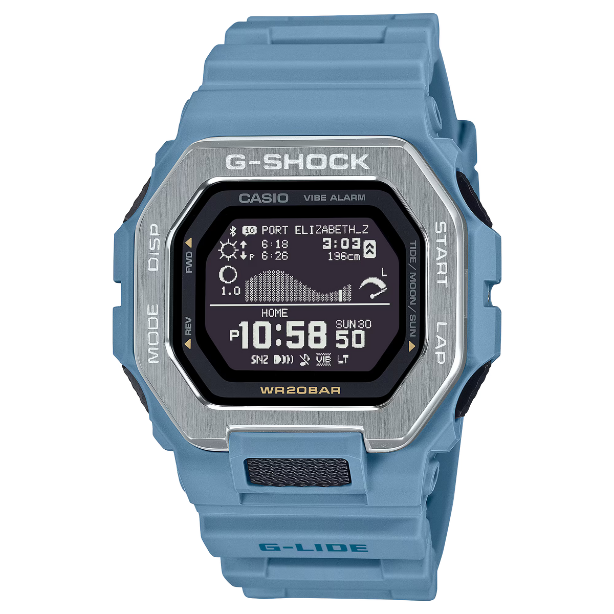 G-Shock Mens 200m G-Lide Bluetooth - GBX-100-2ADR