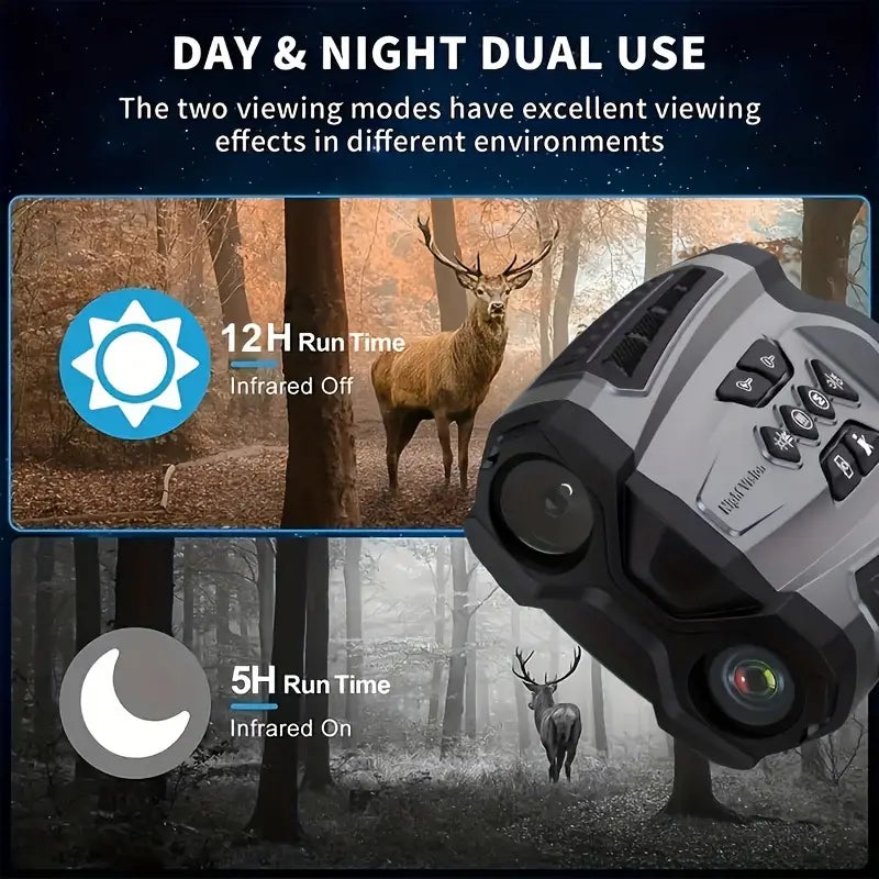 HD Infrared Night Vision Binoculars - Black