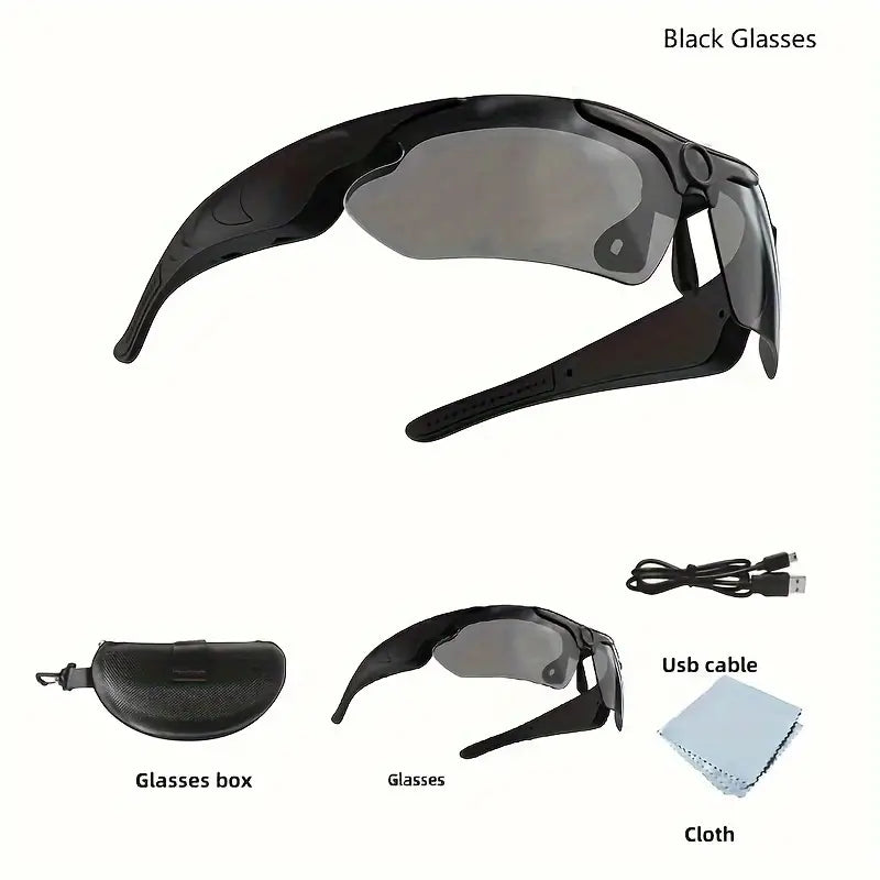 1080P HD Sports Action Camera Glasses With 32mb Card