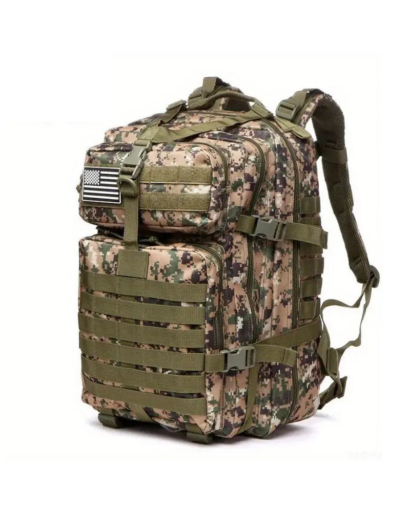 Waterproof 50L Nylon Tactical Backpack - Camo