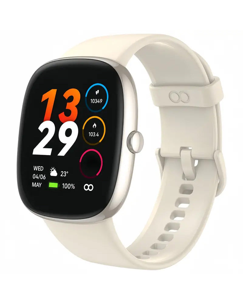 Little Meatball - 46mm Smart Watch For IPhone And Android - Cream