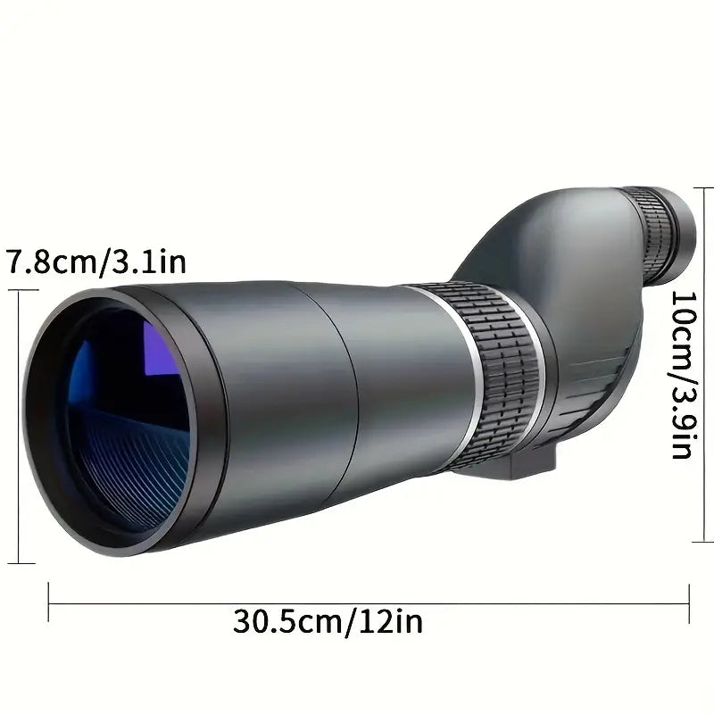 20-60x60 High Definition Monocular Telescope - Black