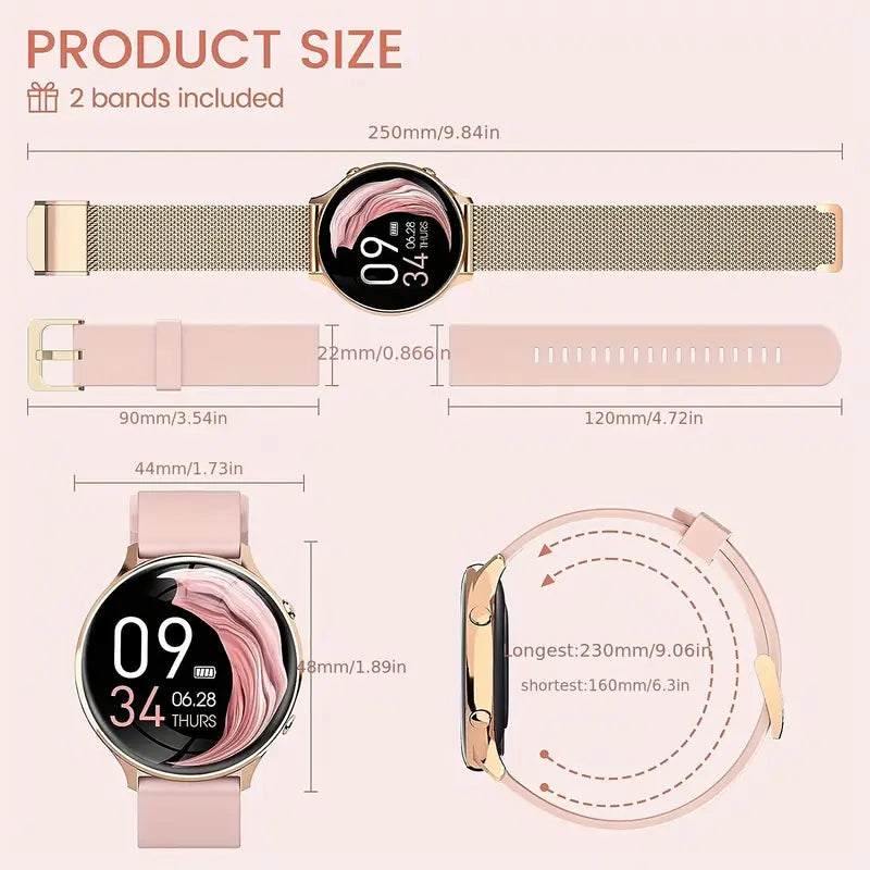 Little Meatball - Womens Smart Watch For IPhone And Android - Silver