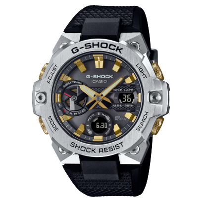 G-Shock Mens 200m G-Steel Carbon Core Bluetooth Solar - GST-B400CX-1ADR