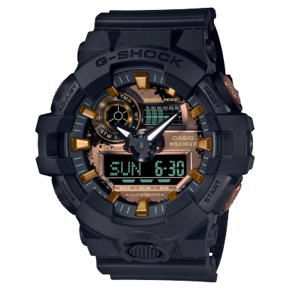 G-Shock Mens 200m Standard - GA-700RC-1CR