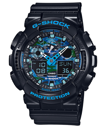 G-Shock Mens 200m Standard - GA-100CB-1CR