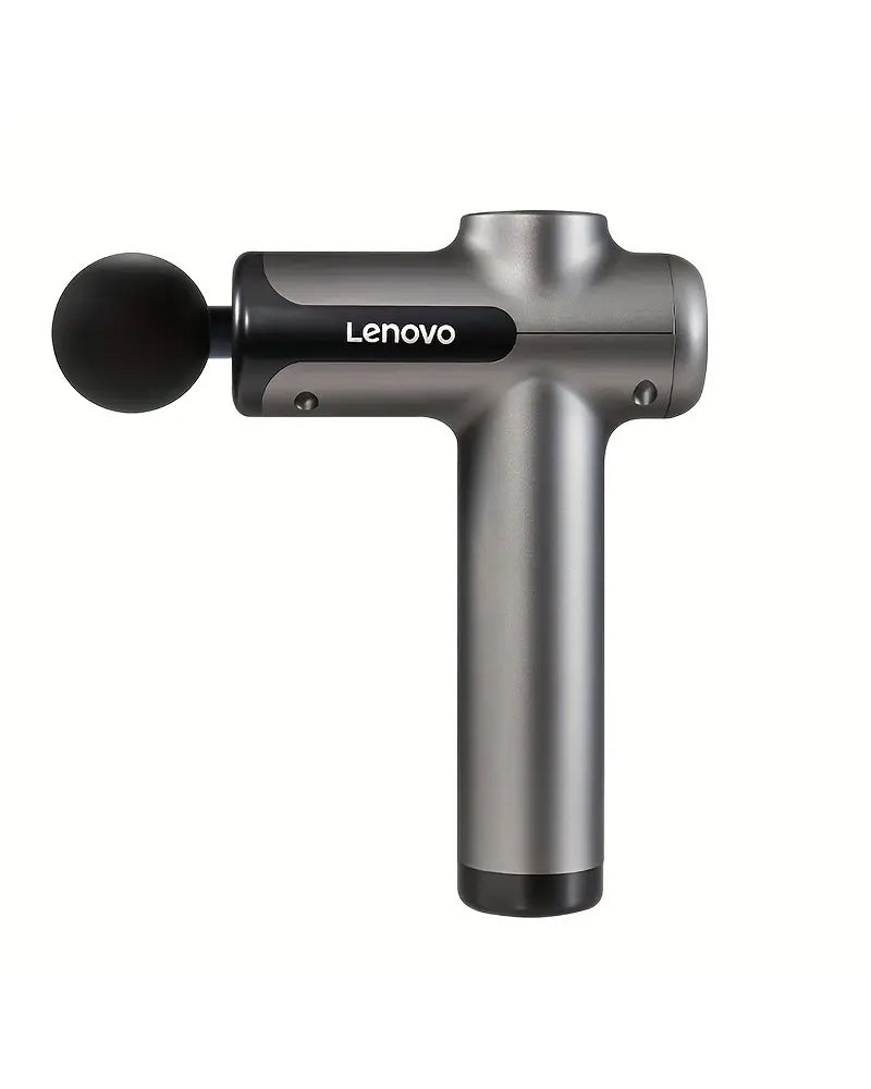 Lenovo - Quiet Percussion Massage Gun With 8 Heads & USB Rechargeable