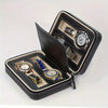 4Slot Faux Leather Luxury Watch Travel Case