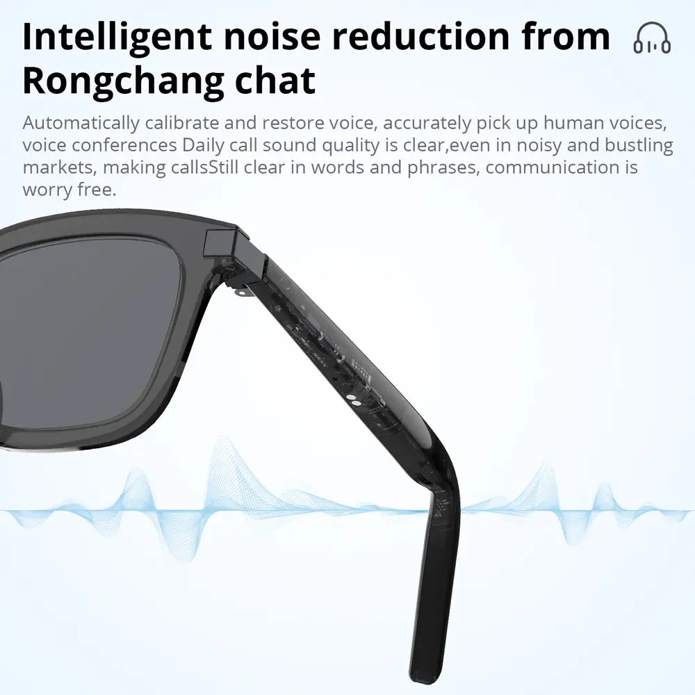 Colmi 2-1 Bluetooth Sunglasses - Black